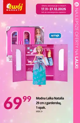 Prezenty - gazetka promocyjna Najlepsze oferty na LALKI! od czwartku 04.12 do niedzieli 07.12 - strona 14