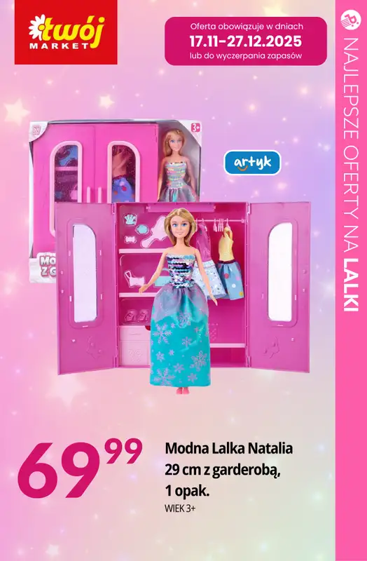 Prezenty - gazetka promocyjna Najlepsze oferty na LALKI! od czwartku 04.12 do niedzieli 07.12 - strona 14