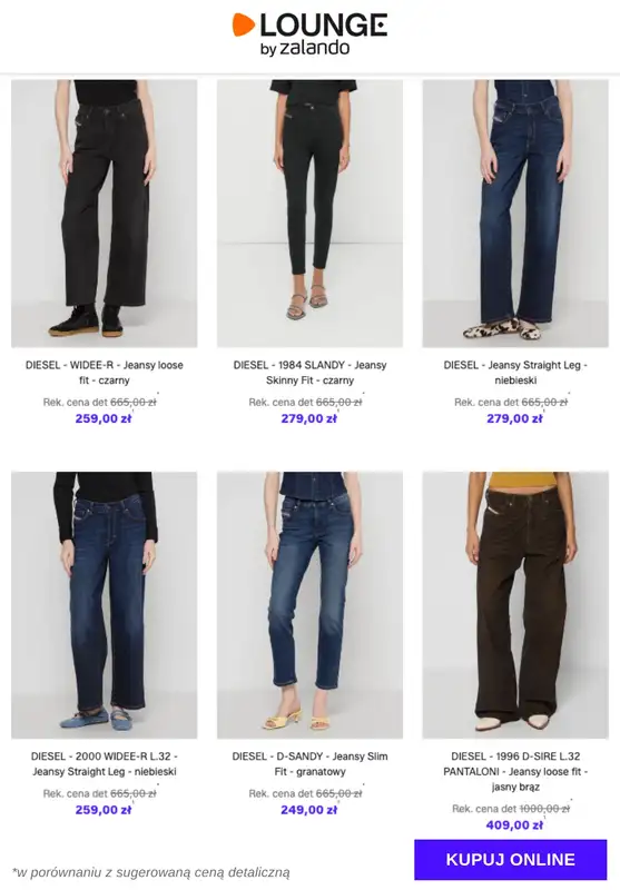 Lounge by Zalando - gazetka promocyjna Do -80% Diesel - Kobiety od czwartku 04.12 do niedzieli 07.12 - strona 2