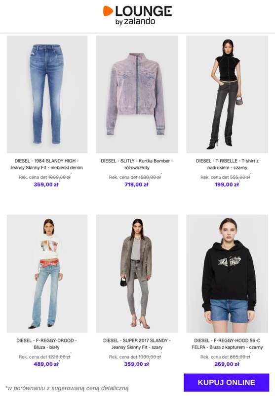 Lounge by Zalando - gazetka promocyjna Do -80% Diesel - Kobiety od czwartku 04.12 do niedzieli 07.12 - strona 12
