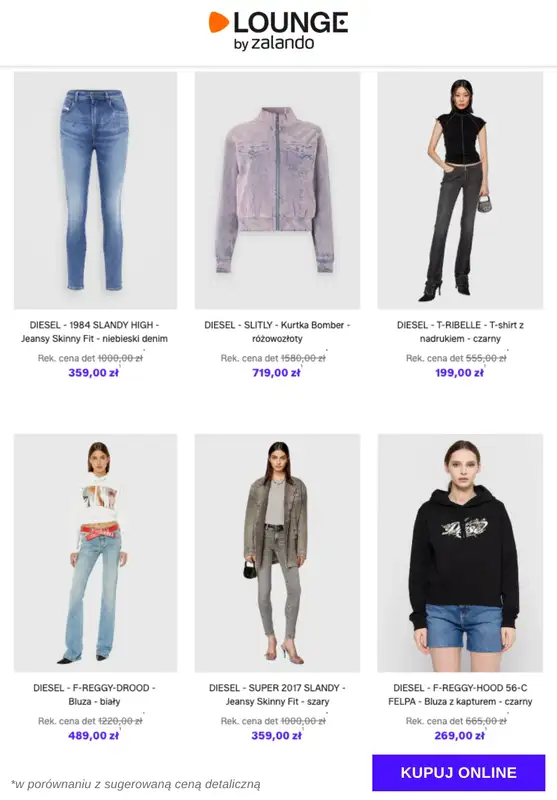 Lounge by Zalando - gazetka promocyjna Do -80% Diesel - Kobiety od czwartku 04.12 do niedzieli 07.12 - strona 12