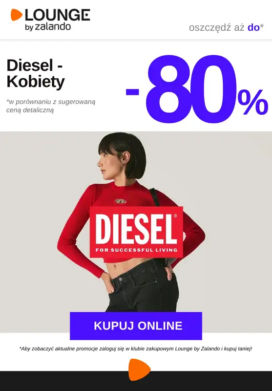Lounge by Zalando - gazetka promocyjna Do -80% Diesel - Kobiety od czwartku 04.12 do niedzieli 07.12