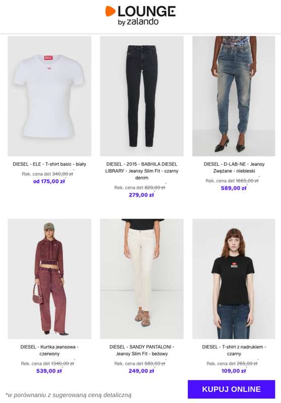 Lounge by Zalando - gazetka promocyjna Do -80% Diesel - Kobiety od czwartku 04.12 do niedzieli 07.12 - strona 7