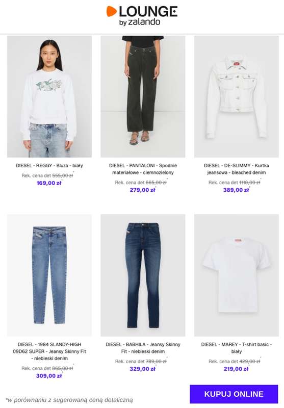Lounge by Zalando - gazetka promocyjna Do -80% Diesel - Kobiety od czwartku 04.12 do niedzieli 07.12 - strona 8