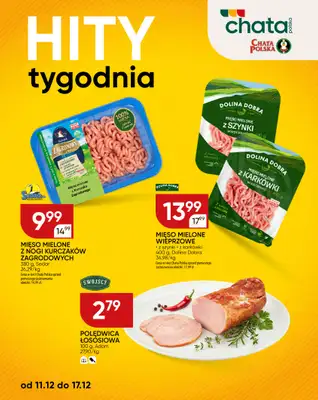 Chata Polska - gazetka promocyjna Hity tygodnia od czwartku 11.12 do środy 17.12