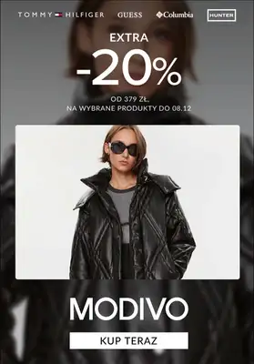 BEST SALE - gazetka promocyjna Modivo | Extra -20% zniżki na wybrane produkty od czwartku 04.12 do poniedziałku 08.12