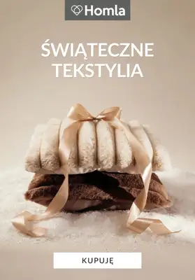 Homla - gazetka promocyjna Magia świątecznych tekstyliów od piątku 05.12 