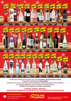Gram Market - gazetka promocyjna Ulotka alkoholowa od czwartku 04.12 do środy 31.12 - strona 2