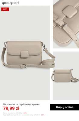 Listonoszka na regulowanym pasku