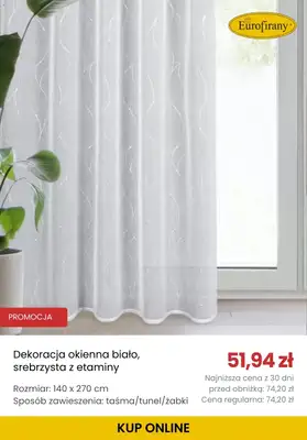 Eurofirany - gazetka promocyjna Do -50% na firany od czwartku 04.12 do poniedziałku 08.12 - strona 9