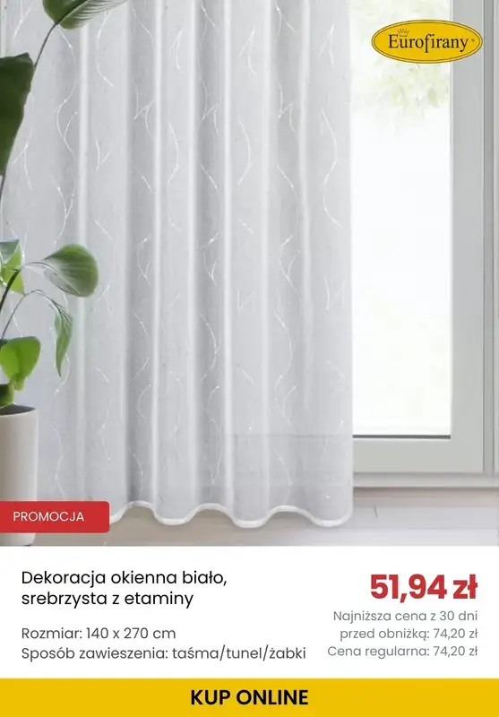 Eurofirany - gazetka promocyjna Do -50% na firany od czwartku 04.12 do poniedziałku 08.12 - strona 9