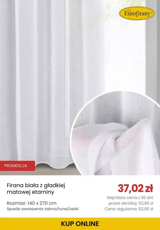 Eurofirany - gazetka promocyjna Do -50% na firany od czwartku 04.12 do poniedziałku 08.12 - strona 5