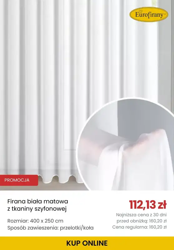 Eurofirany - gazetka promocyjna Do -50% na firany od czwartku 04.12 do poniedziałku 08.12 - strona 2