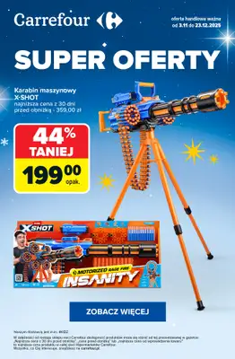 Carrefour - gazetka promocyjna SUPER promocje na zabawki dla chłopców od piątku 05.12 do czwartku 11.12