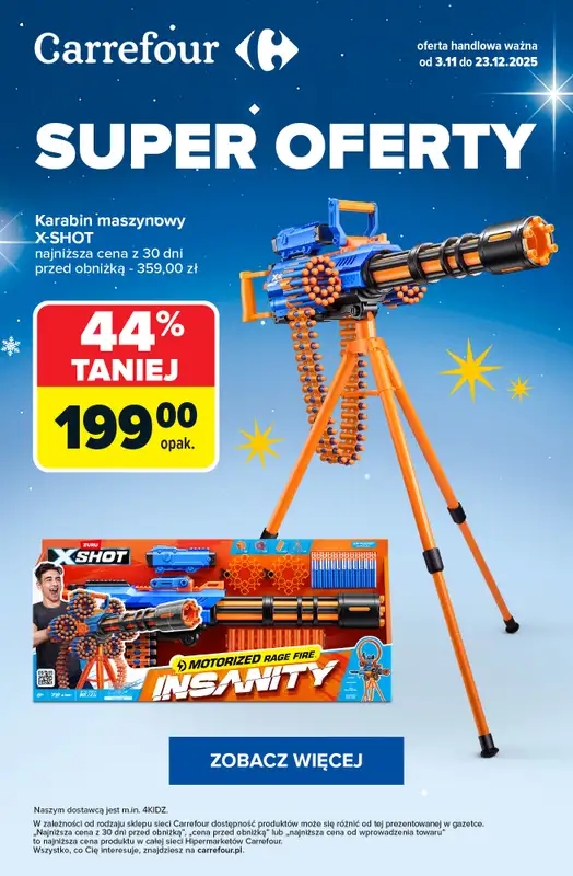 Carrefour - gazetka promocyjna SUPER promocje na zabawki dla chłopców od piątku 05.12 do czwartku 11.12