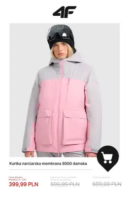4F - gazetka promocyjna Kolekcja narciarska w promocji – sprawdź okazje! od czwartku 04.12  - strona 8
