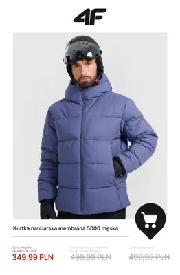 4F - gazetka promocyjna Kolekcja narciarska w promocji – sprawdź okazje! od czwartku 04.12  - strona 12
