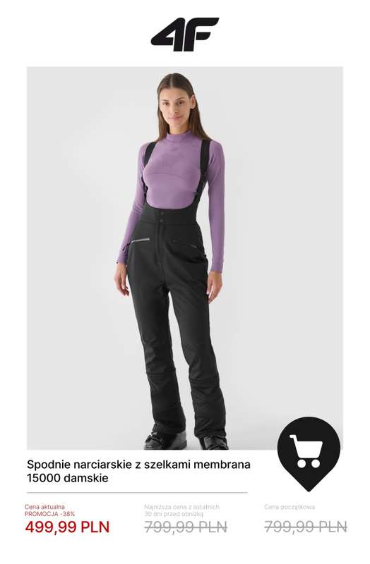 4F - gazetka promocyjna Kolekcja narciarska w promocji – sprawdź okazje! od czwartku 04.12  - strona 9