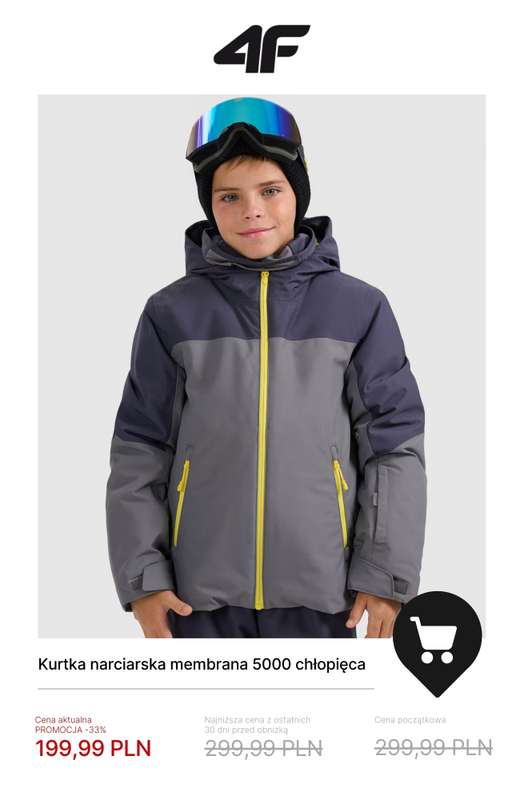 4F - gazetka promocyjna Kolekcja narciarska w promocji – sprawdź okazje! od czwartku 04.12  - strona 14