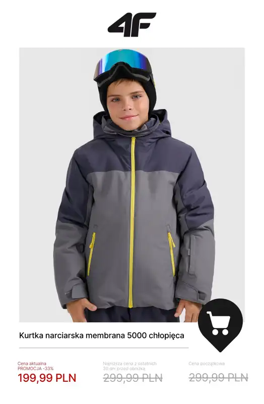 4F - gazetka promocyjna Kolekcja narciarska w promocji – sprawdź okazje! od czwartku 04.12  - strona 14