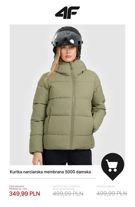 4F - gazetka promocyjna Kolekcja narciarska w promocji – sprawdź okazje! od czwartku 04.12  - strona 4