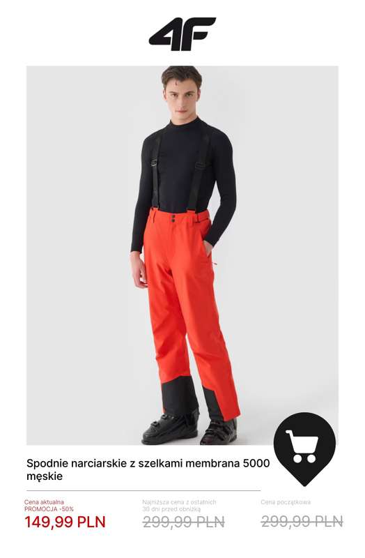 4F - gazetka promocyjna Kolekcja narciarska w promocji – sprawdź okazje! od czwartku 04.12  - strona 6