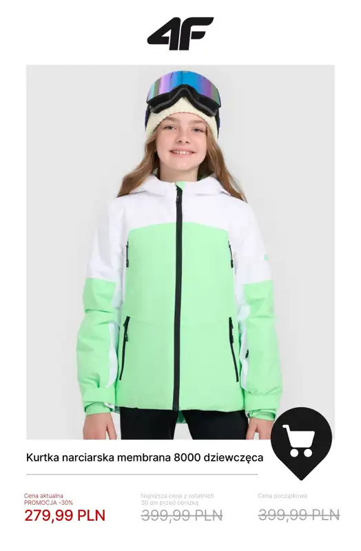 4F - gazetka promocyjna Kolekcja narciarska w promocji – sprawdź okazje! od czwartku 04.12  - strona 16