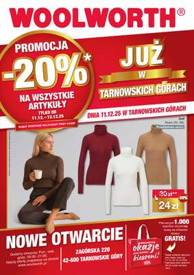 Woolworth - gazetka promocyjna WIELKIE OTWARCIE! TARNOWSKIE GÓRY, ul. Zagórska 220 od czwartku 11.12 do soboty 13.12