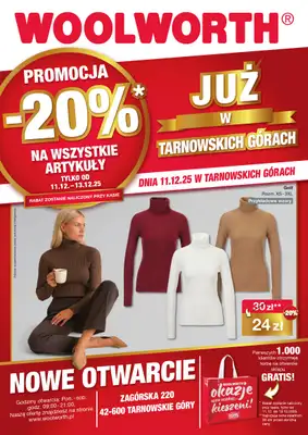 Woolworth - gazetka promocyjna WIELKIE OTWARCIE! TARNOWSKIE GÓRY, ul. Zagórska 220 od czwartku 11.12 do soboty 13.12