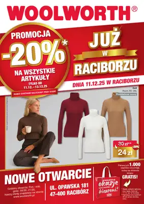 Woolworth - gazetka promocyjna WIELKIE OTWARCIE! RACIBÓRZ, ul. Opawska 181 od czwartku 11.12 do soboty 13.12