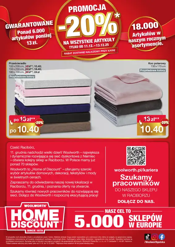 Woolworth - gazetka promocyjna WIELKIE OTWARCIE! RACIBÓRZ, ul. Opawska 181 od czwartku 11.12 do soboty 13.12 - strona 12