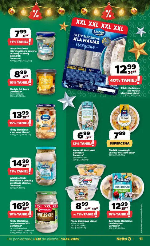 Netto - gazetka promocyjna Gazetka Spożywcza od poniedziałku 08.12 do niedzieli 14.12 - strona 11