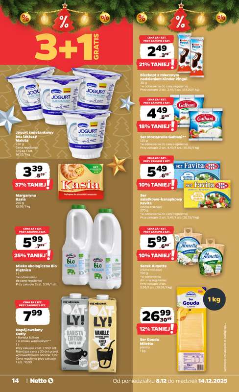 Netto - gazetka promocyjna Gazetka Spożywcza od poniedziałku 08.12 do niedzieli 14.12 - strona 14