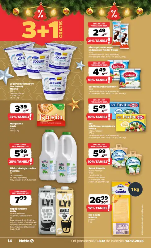Netto - gazetka promocyjna Gazetka Spożywcza od poniedziałku 08.12 do niedzieli 14.12 - strona 14