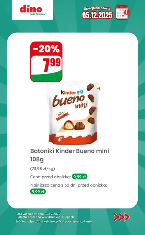 Dino - gazetka promocyjna Specjalna oferta na 05.12.2025 - promocje spoza gazetki od piątku 05.12 do piątku 05.12 - strona 8