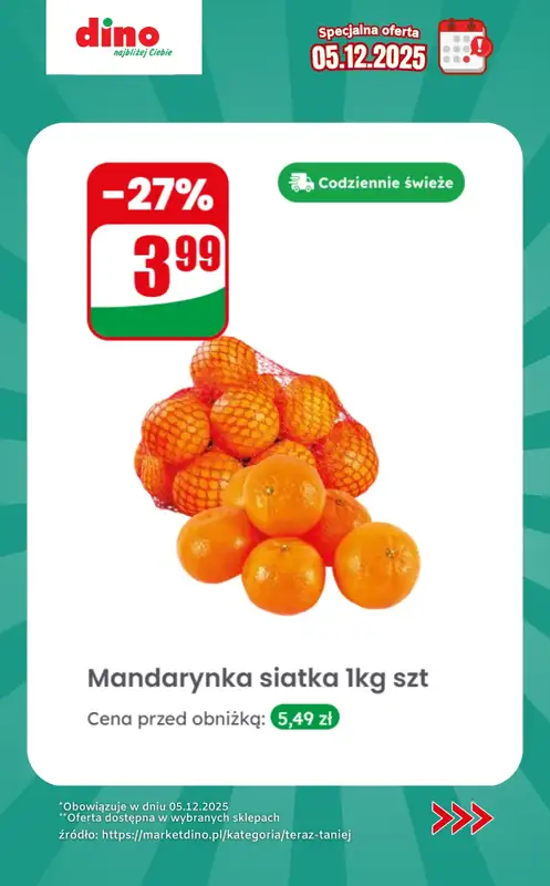 Dino - gazetka promocyjna Specjalna oferta na 05.12.2025 - promocje spoza gazetki od piątku 05.12 do piątku 05.12 - strona 4
