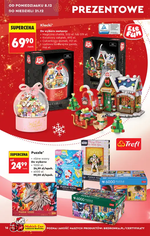 Biedronka - gazetka promocyjna Hity i inspiracje od soboty 06.12 do wtorku 23.12 - strona 16