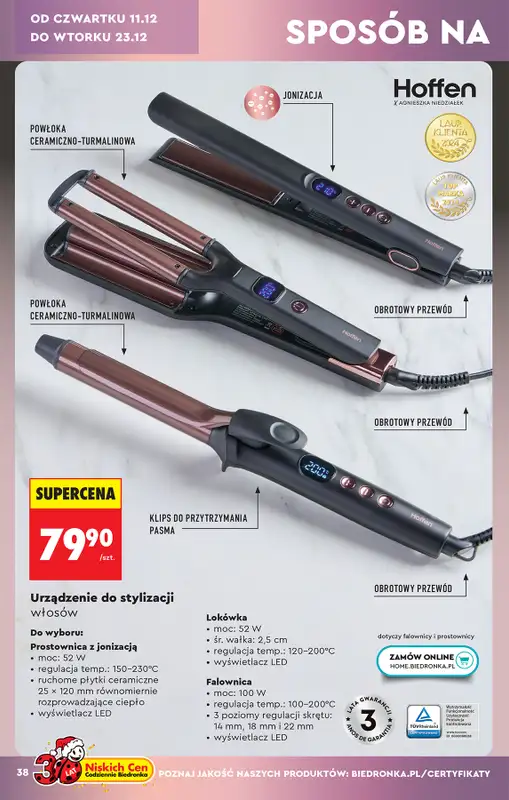 Biedronka - gazetka promocyjna Hity i inspiracje od soboty 06.12 do wtorku 23.12 - strona 38