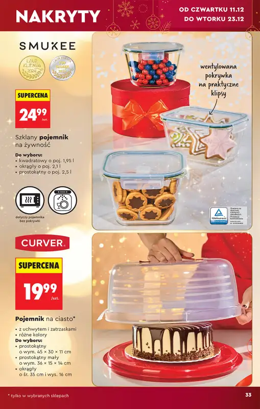 Biedronka - gazetka promocyjna Hity i inspiracje od soboty 06.12 do wtorku 23.12 - strona 33