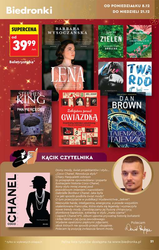 Biedronka - gazetka promocyjna Hity i inspiracje od soboty 06.12 do wtorku 23.12 - strona 21