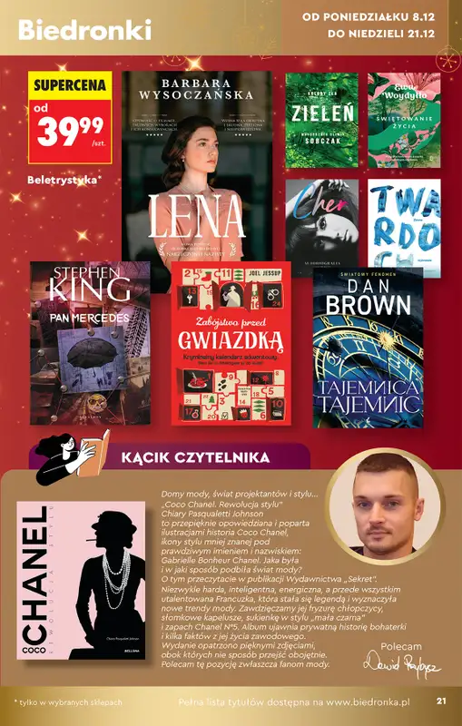 Biedronka - gazetka promocyjna Hity i inspiracje od soboty 06.12 do wtorku 23.12 - strona 21