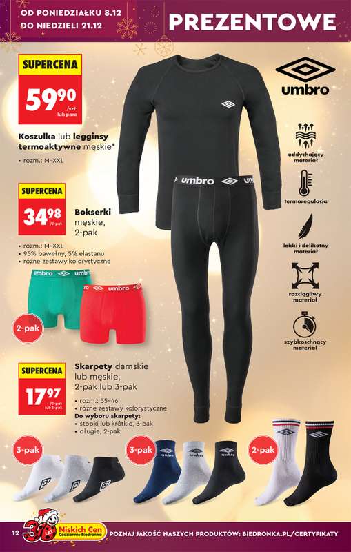 Biedronka - gazetka promocyjna Hity i inspiracje od soboty 06.12 do wtorku 23.12 - strona 12