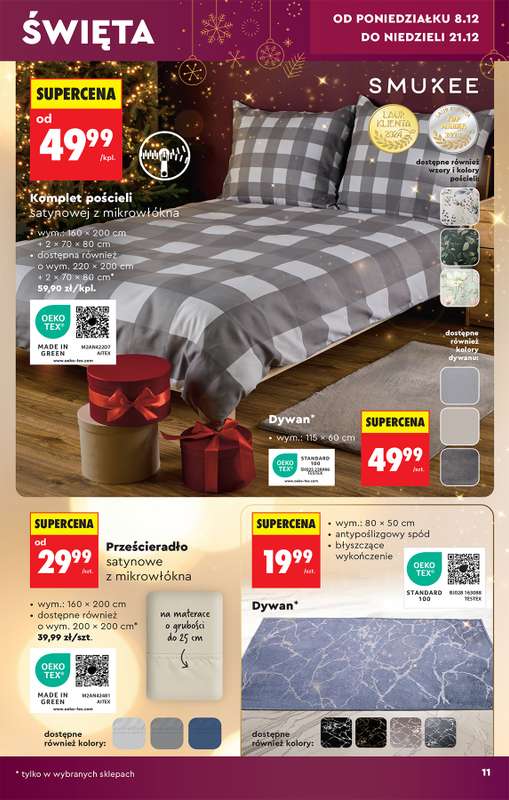 Biedronka - gazetka promocyjna Hity i inspiracje od soboty 06.12 do wtorku 23.12 - strona 11