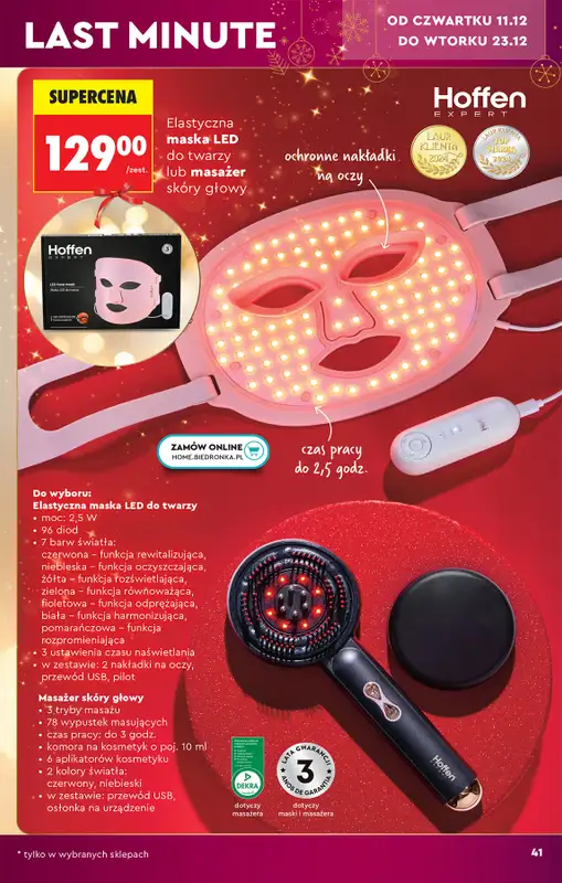 Biedronka - gazetka promocyjna Hity i inspiracje od soboty 06.12 do wtorku 23.12 - strona 41