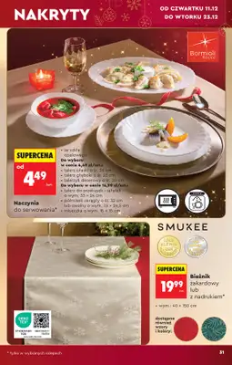 Biedronka - gazetka promocyjna Hity i inspiracje od soboty 06.12 do wtorku 23.12 - strona 31