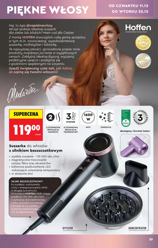 Biedronka - gazetka promocyjna Hity i inspiracje od soboty 06.12 do wtorku 23.12 - strona 39