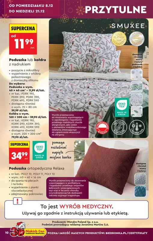 Biedronka - gazetka promocyjna Hity i inspiracje od soboty 06.12 do wtorku 23.12 - strona 10