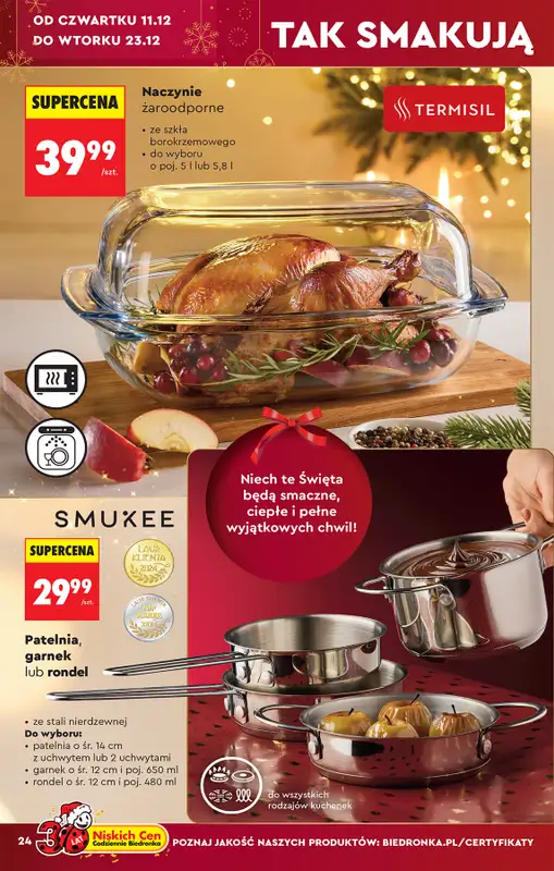 Biedronka - gazetka promocyjna Hity i inspiracje od soboty 06.12 do wtorku 23.12 - strona 24