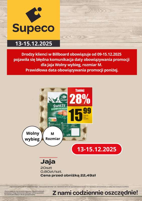 Supeco - gazetka promocyjna Targ świeżości od wtorku 09.12 do poniedziałku 15.12 - strona 3