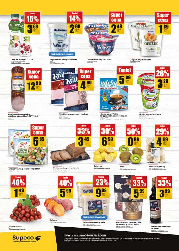 Supeco - gazetka promocyjna Targ świeżości od wtorku 09.12 do poniedziałku 15.12 - strona 2